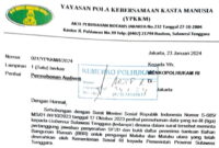 Surat Marjani bersama Ketua Umum YPKKM Pusat Baubau untuk Menkopolhukam RI. Foto: Ist