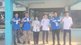 Pose bersama usai sosialisasi produk bersama dengan PLN ULP Siak Sri Indrapura. Foto: Ist