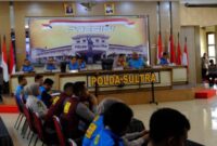 Suasana Pengumuman hasil Seleksi Sekolah Staf dan Pimpinan Menengah (Sespimma) ke 71 dan Sekolah Tinggi Ilmu Kepolisian (S1 STIK) PTIK ke 82 Polda Sultra (Foto:Istimewa) 