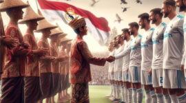 Ilustrasi Indonesia dan Real Madrid versi AI (Foto: FNEWS.id)