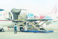 Boeing 737-300F yang digunakan PT Cipta Krida Bahari (CKB Logistics) dengan rute Jakarta-Balikpapan-Timika-Jayapura yang mampu menampung 15-16 ton. Foto: Ist