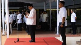 Menteri Komunikasi dan Informatika Budi Arie Setiadi saat memimpin apel (Foto: Istimewa)