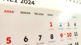 Kalender bulan Mei 2024 (Foto: Novrizal R Topa/FNews.id)