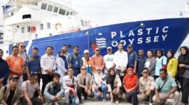 Plastik Odyssey Berlabuh di Kendari (Foto: istimewa)