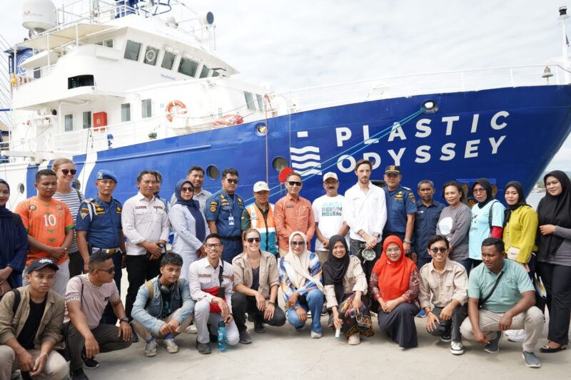 Plastik Odyssey Berlabuh di Kendari (Foto: istimewa)